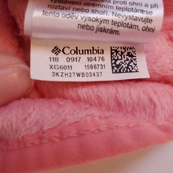 Columbia Girls Benton Springs Fleece Full Zip Jacket Coat Youth Girls Large - Picture 10 of 10